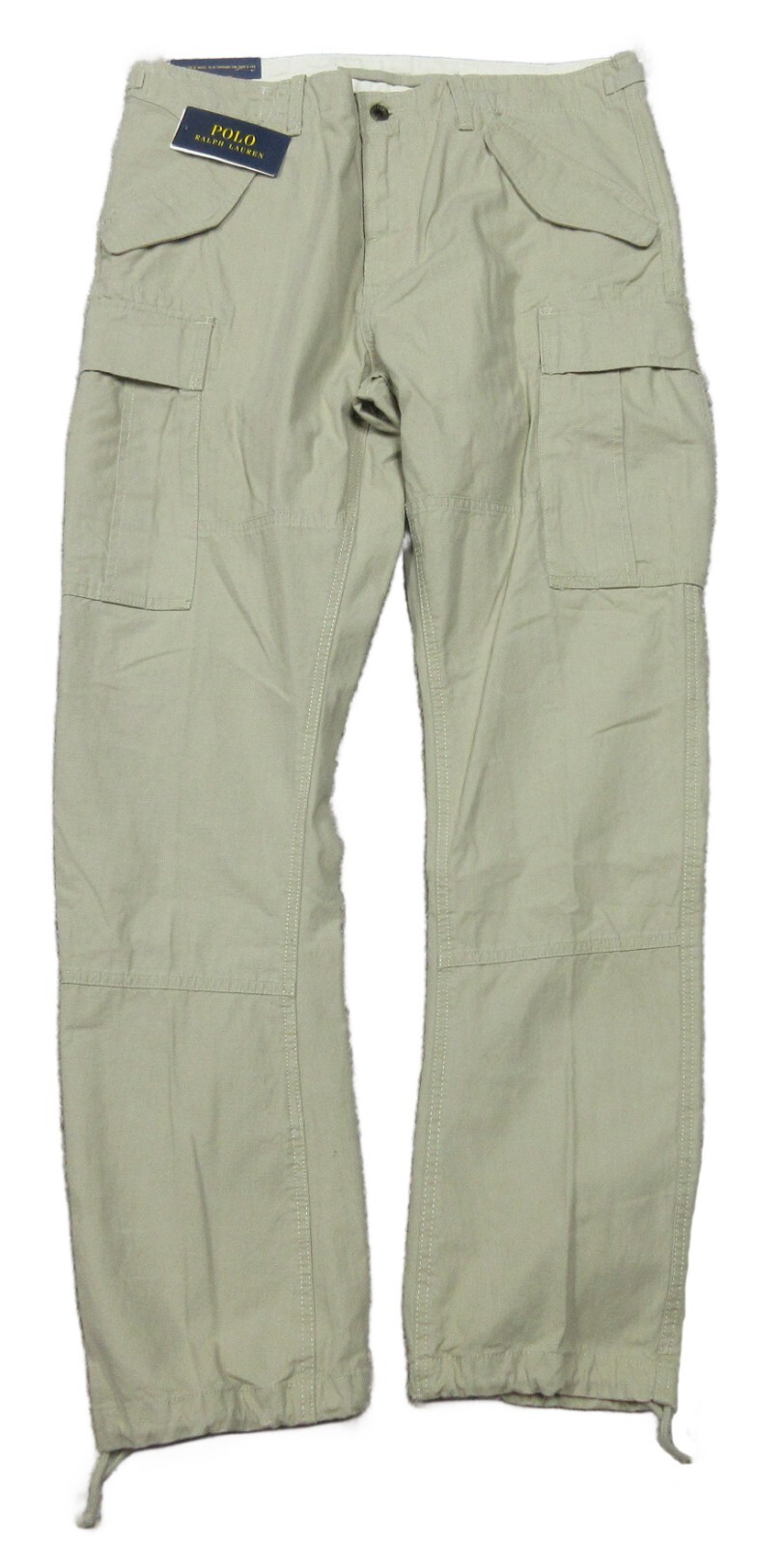 Polo Ralph Lauren Men's Khaki Beige Slim Fit Canvas Cotton Utility Cargo  Pants | eBay